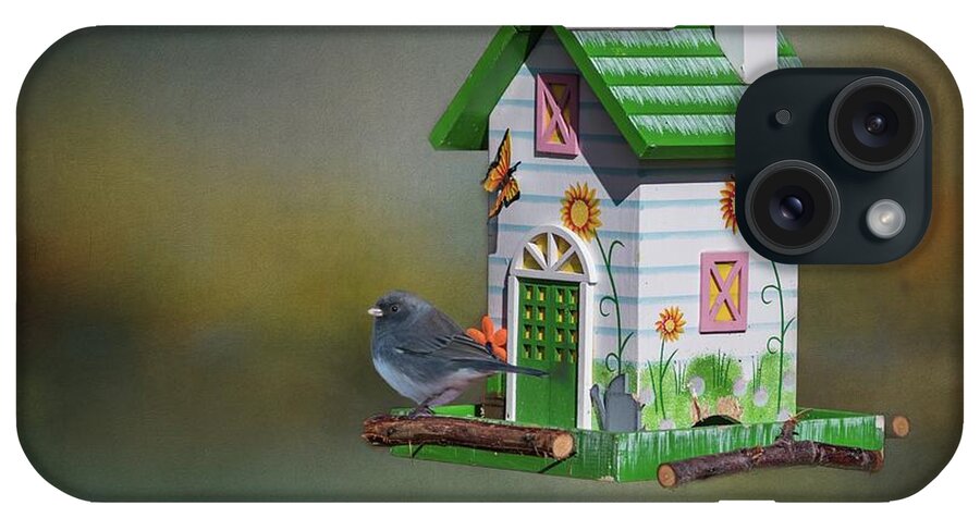 Junco iPhone Case featuring the mixed media Home,Sweet Home #2 by Eva Lechner