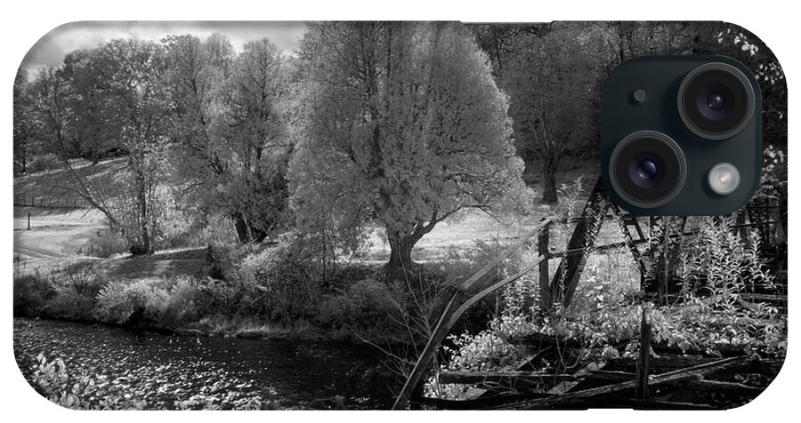 Joshua Mimbs iPhone Case featuring the photograph Infrared Abandoned Bridge #1 by FineArtRoyal Joshua Mimbs