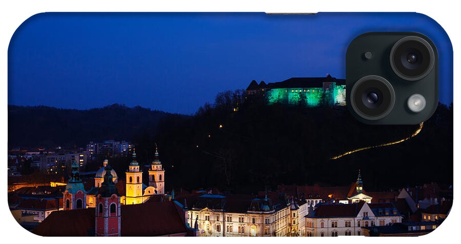 Ljubljana iPhone Case featuring the photograph Irish Ljubljana Castle #1 by Ian Middleton