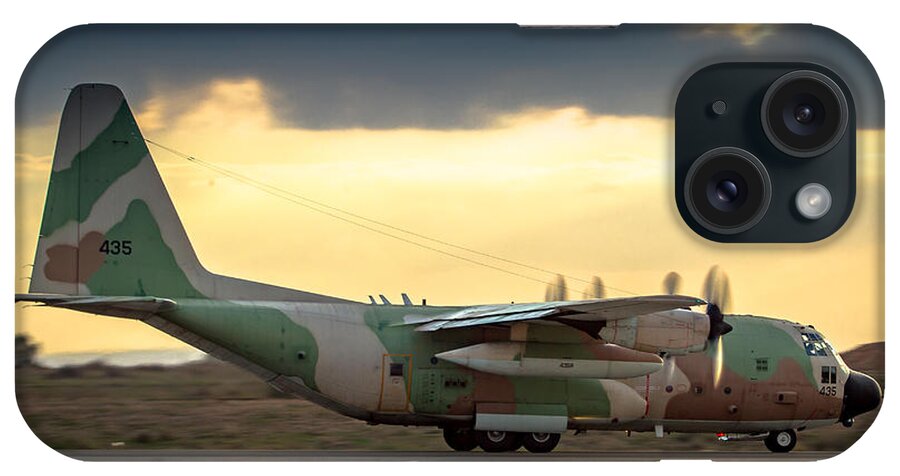 C-130 iPhone Case featuring the photograph Israel Air Force C-130 Hercules #1 by Nir Ben-Yosef