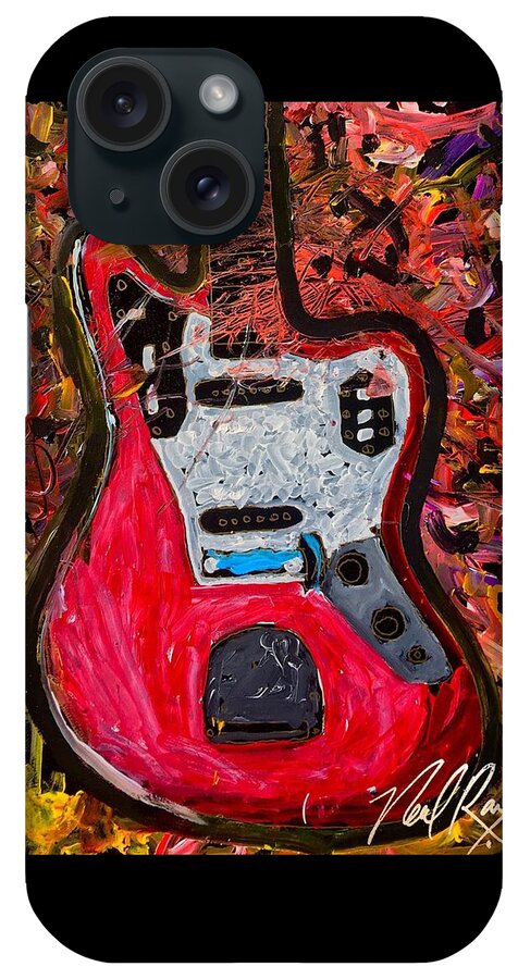 Jazz Master Guitar iPhone Case featuring the painting Jazz master 5 by Neal Barbosa