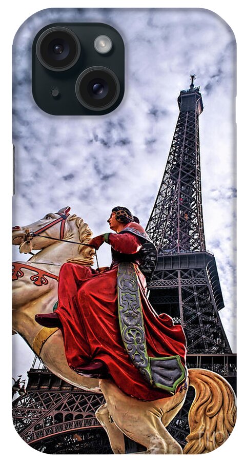 Eiffel Tower iPhone Case featuring the photograph Jeanne d'Arc #1 by PatriZio M Busnel