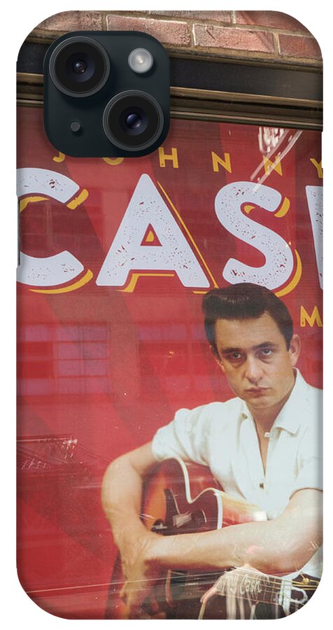 Albums iPhone Case featuring the photograph Johnny Cash museum Entrance by Patricia Hofmeester