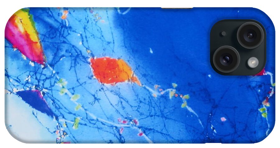 Watercolor Kites iPhone Case featuring the painting Kite Sky #1 by Anne Duke