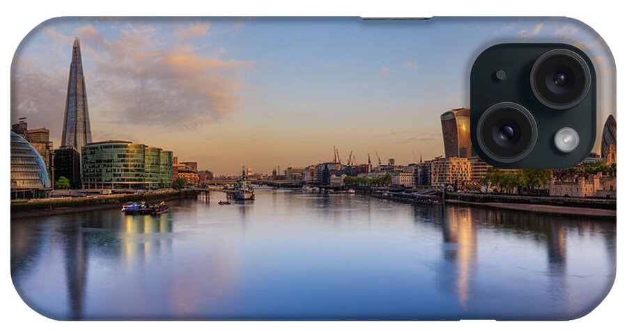London iPhone Case featuring the photograph London Panorama #1 by Rob Davies