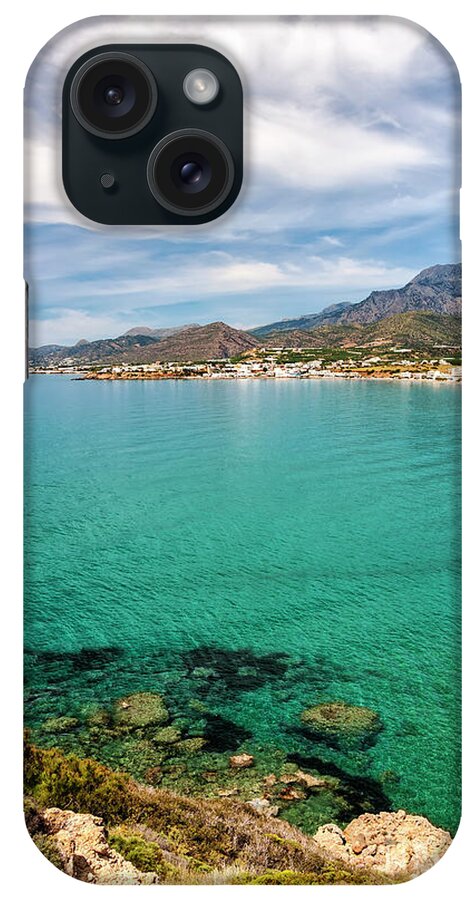 Makry iPhone Case featuring the photograph Makrygialos Coastline #1 by Antony McAulay