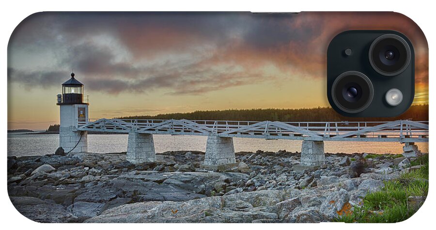 Maine iPhone Case featuring the photograph Marshall Point Lighthouse at sunset, Maine, USA #1 by Kyle Lee