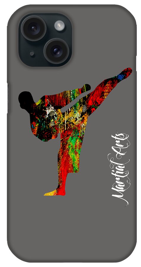 Martial Arts iPhone Case featuring the mixed media Martial Arts Collection #1 by Marvin Blaine