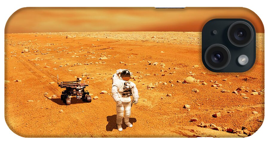 Alone iPhone Case featuring the photograph Martian Explorer #1 by Marc Ward