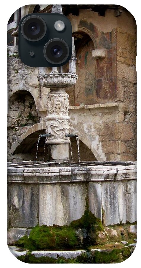 Ancient iPhone Case featuring the photograph Medieval Fountain #1 by Judy Kirouac