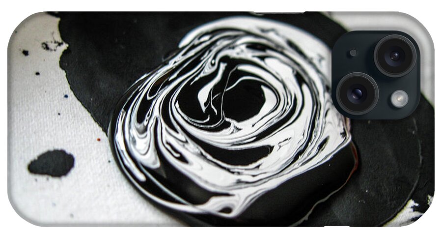 Acrylic Paint iPhone Case featuring the photograph Melted Yin-yang #1 by Bradley Dever