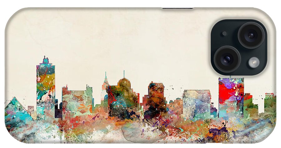 Memphis Tennessee iPhone Case featuring the painting Memphis Tennessee #1 by Bri Buckley