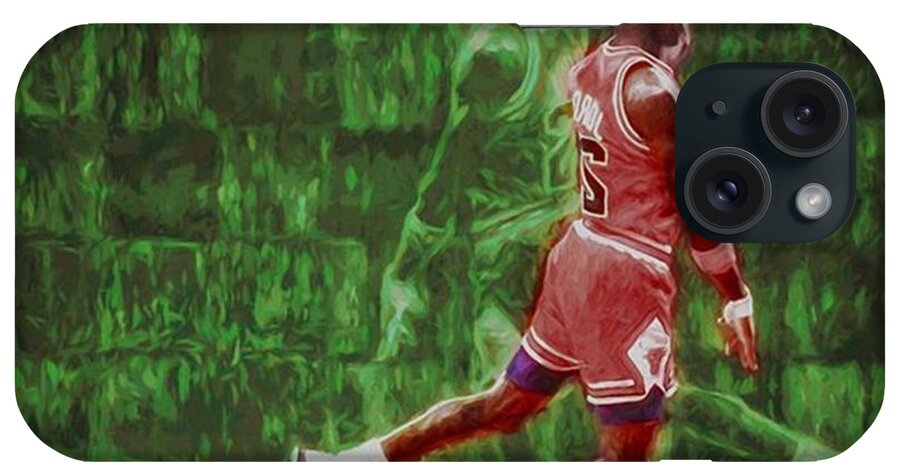 Tarheels iPhone Case featuring the photograph Michael Jordan. Air Jordan. The #1 by David Haskett II