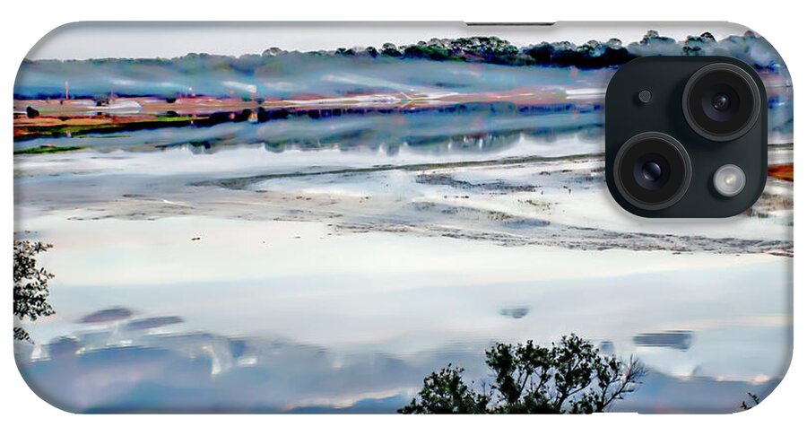 Misty iPhone Case featuring the photograph Misty Morning on Spring Lake #1 by Gina O'Brien