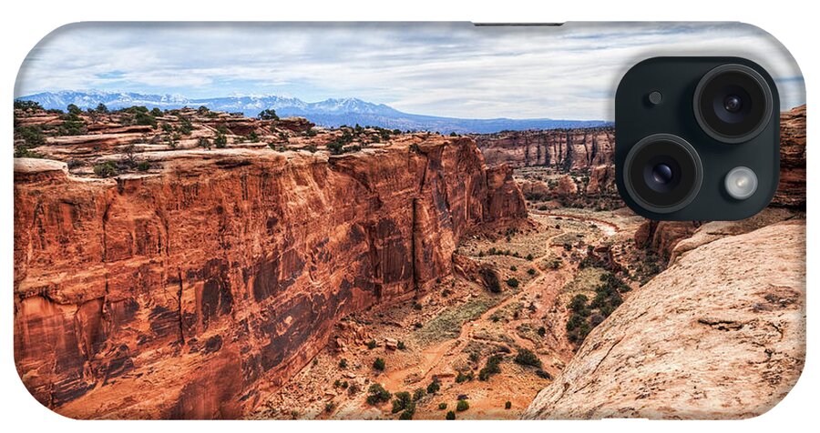Moab Utah iPhone Case featuring the photograph Moab Canyon #1 by Brett Engle