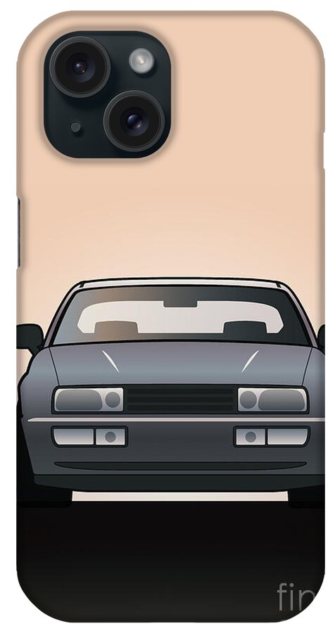 Car iPhone Case featuring the mixed media Modern Euro Icons Series VW Corrado VR6 #1 by Tom Mayer II Monkey Crisis On Mars