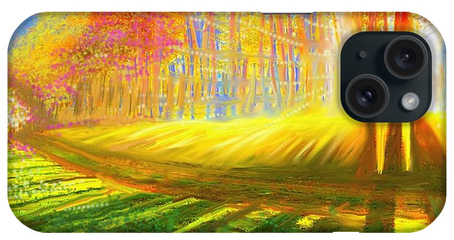  iPhone Case featuring the painting Morning #1 by Hidden Mountain