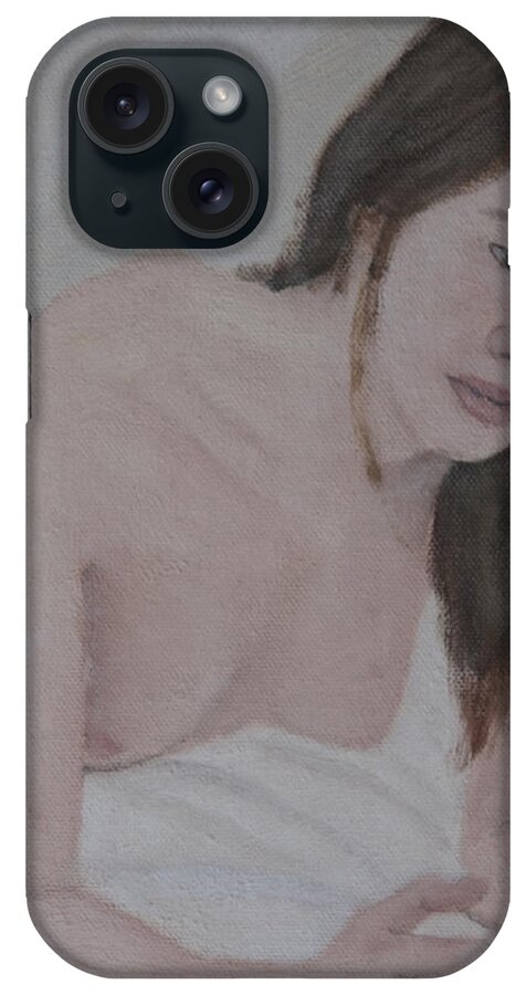 Nude iPhone Case featuring the painting Morning Thought #2 by Masami Iida