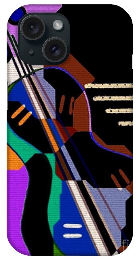 Abstract iPhone Case featuring the digital art Music #2 by Cooky Goldblatt