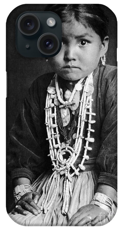 1920 iPhone Case featuring the photograph Navajo Girl 1920 #1 by Granger