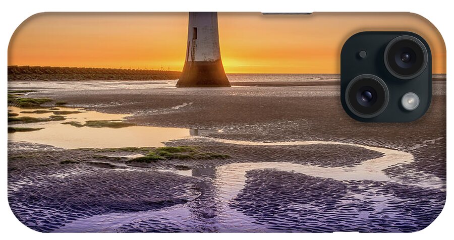 England iPhone Case featuring the photograph New Brighton Lighthouse #1 by Peter OReilly
