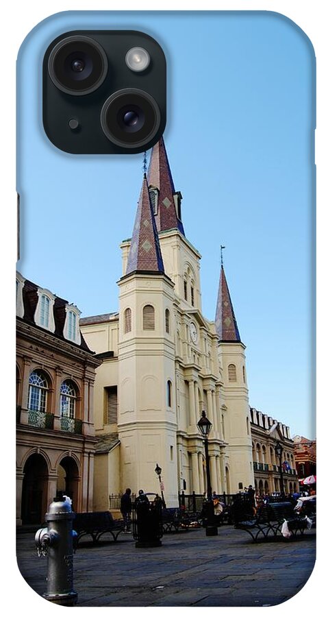 Shutters iPhone Case featuring the photograph NOLA Jackson square #1 by Bethany Jackson