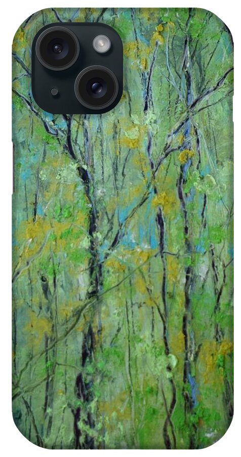2916 iPhone Case featuring the painting Awakening of Spring by Robin Miller-Bookhout