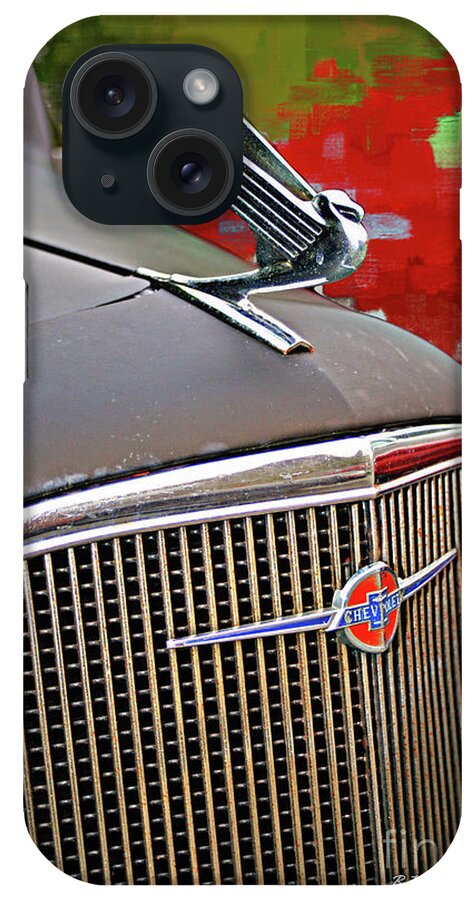 Cars iPhone Case featuring the photograph Old Chevy Hood Ornament #1 by Randy Harris