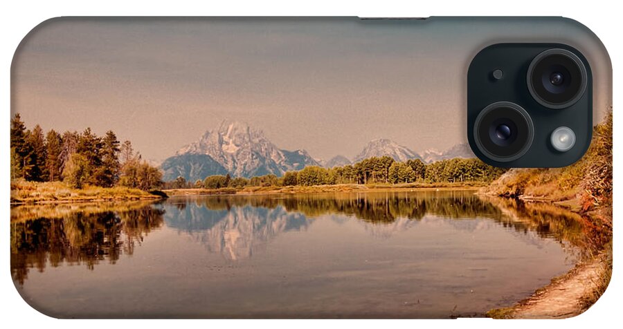 Oxbow Bend iPhone Case featuring the photograph Oxbow Bend #2 by Cathy Donohoue