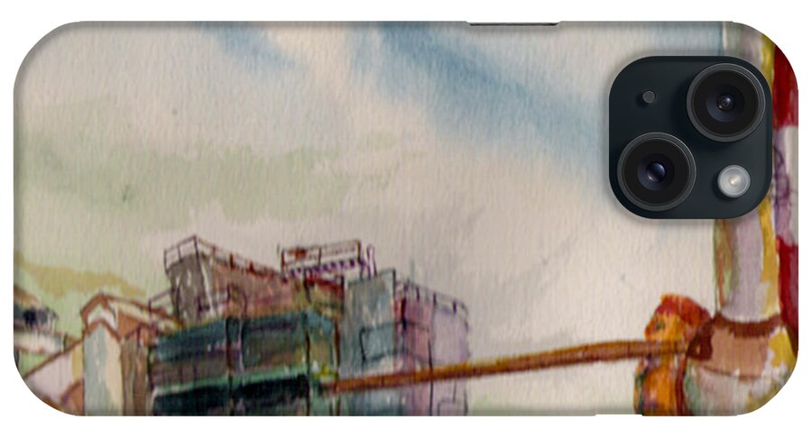 Sugar Mill iPhone Case featuring the painting Paia Mill 2 #1 by Eric Samuelson