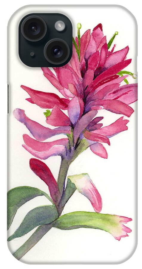 Flowers iPhone Case featuring the painting Paintbrush #2 by Marsha Karle