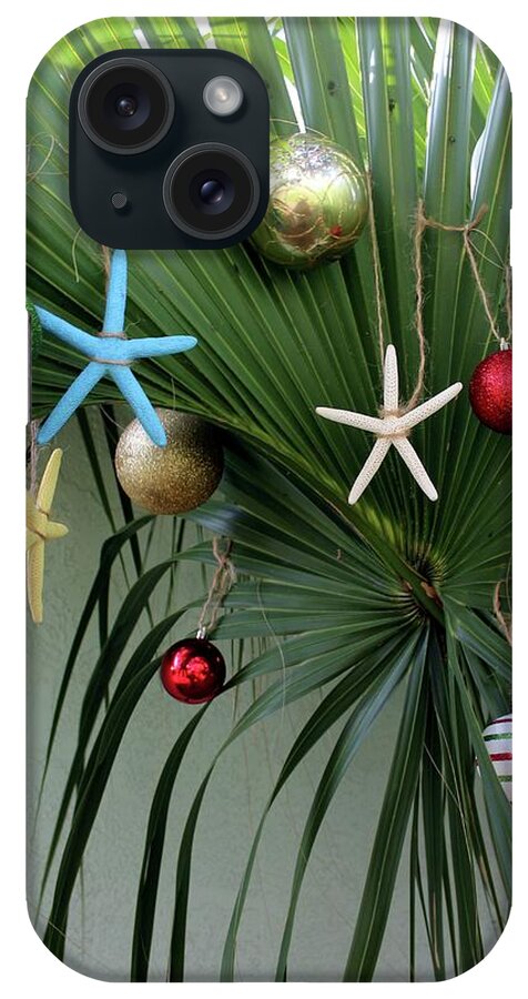 Photo For Sale iPhone Case featuring the photograph Palm Tree Christmas #1 by Robert Wilder Jr