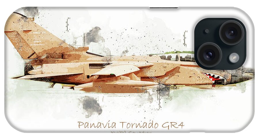 Tornado Gr4 iPhone Case featuring the digital art Panavia Tornado GR4 #1 by Airpower Art