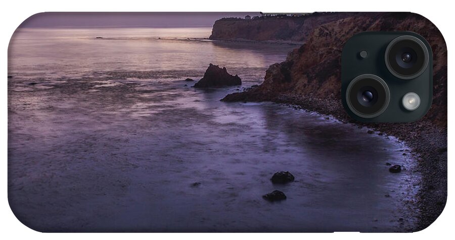 Beach iPhone Case featuring the photograph Pelican Cove and Point Vicente after Sunset #1 by Andy Konieczny