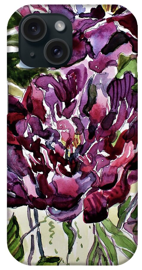 Peonies iPhone Case featuring the painting Peonies #1 by Mindy Newman