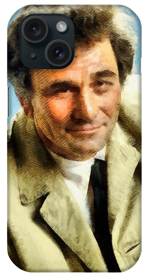 Peter iPhone Case featuring the painting Peter Falk, Columbo #8 by Esoterica Art Agency