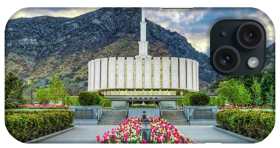 Lds iPhone Case featuring the photograph Provo Utah Temple #2 by Brett Engle