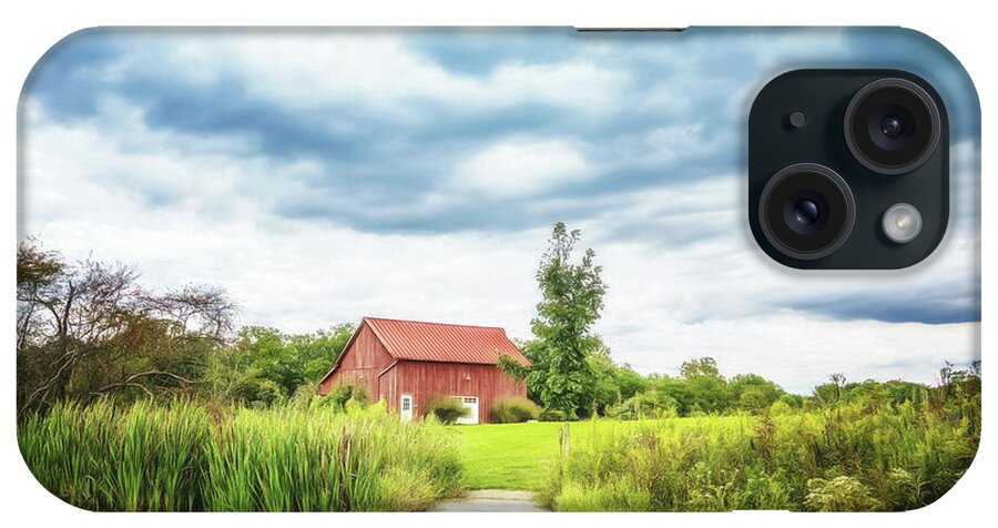 Dawes iPhone Case featuring the photograph Red Barn #1 by Tom Mc Nemar