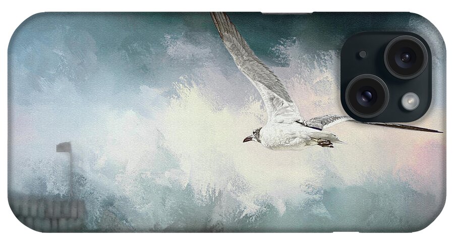 Flight iPhone Case featuring the photograph Seagull in Flight #1 by Sennie Pierson