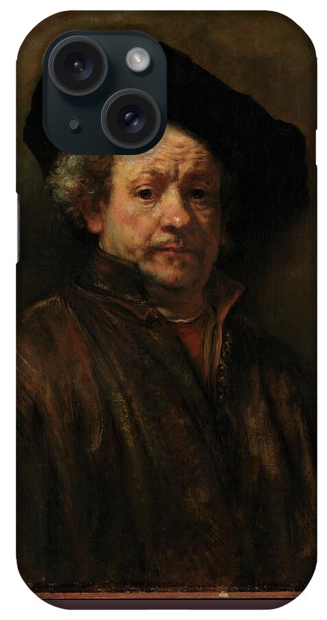 Rembrandt iPhone Case featuring the painting Self Portrait #2 by Rembrandt