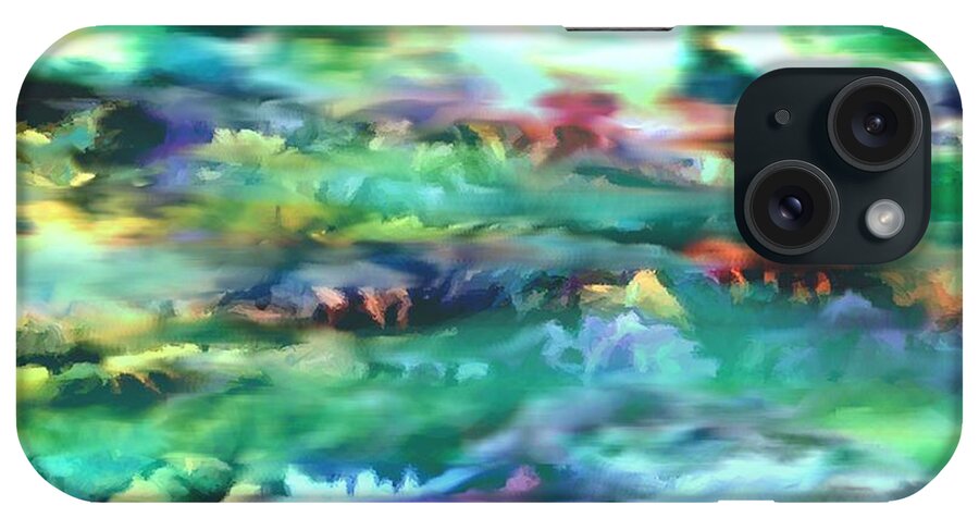 Reef iPhone Case featuring the painting Shimmering Reef #1 by Stephen Jorgensen