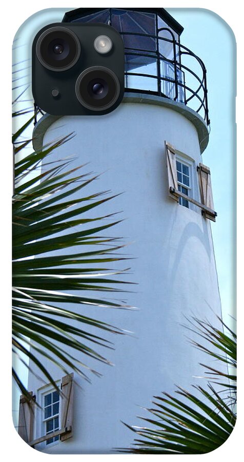 St. George Island iPhone Case featuring the photograph St. George Island Lighthouse #1 by Theresa Cangelosi