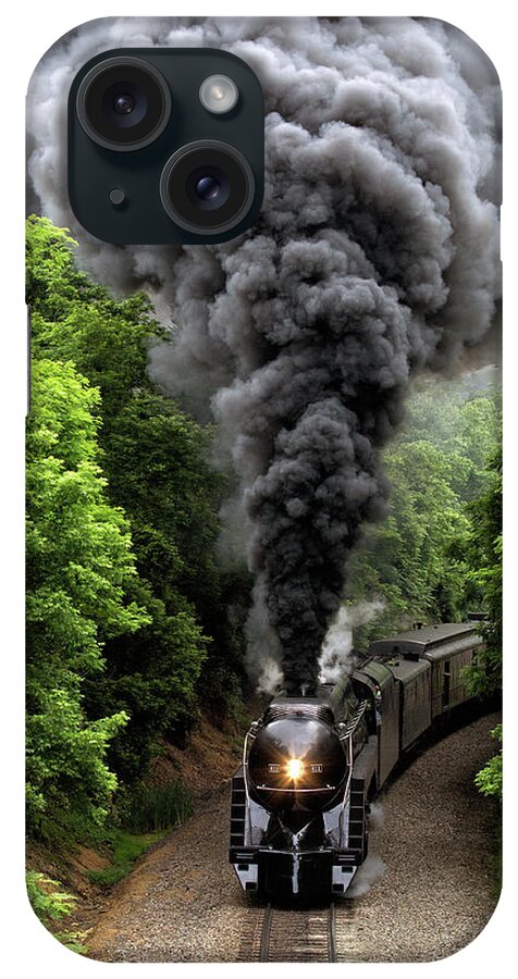Steam Engine iPhone Case featuring the photograph Steaming by Art Cole