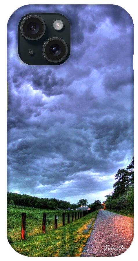 Clouds iPhone Case featuring the photograph Storm Clouds over Main Street #1 by John Loreaux