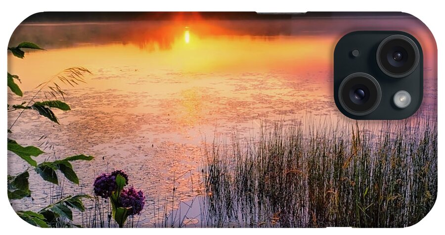 Square iPhone Case featuring the photograph Summer Sunrise Square #2 by Bill Wakeley