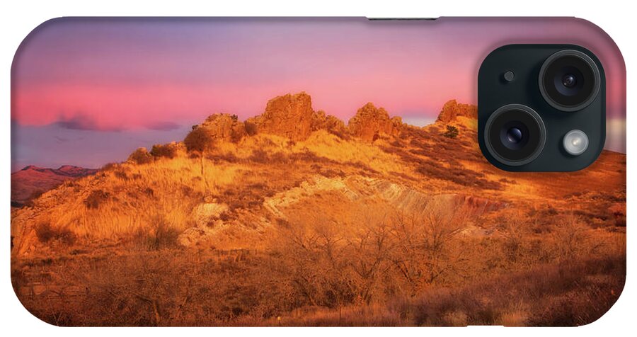 Devil's Backbone iPhone Case featuring the photograph Sunrise on Devil's Backbone, Larimer County, Colorado #1 by Ronda Kimbrow