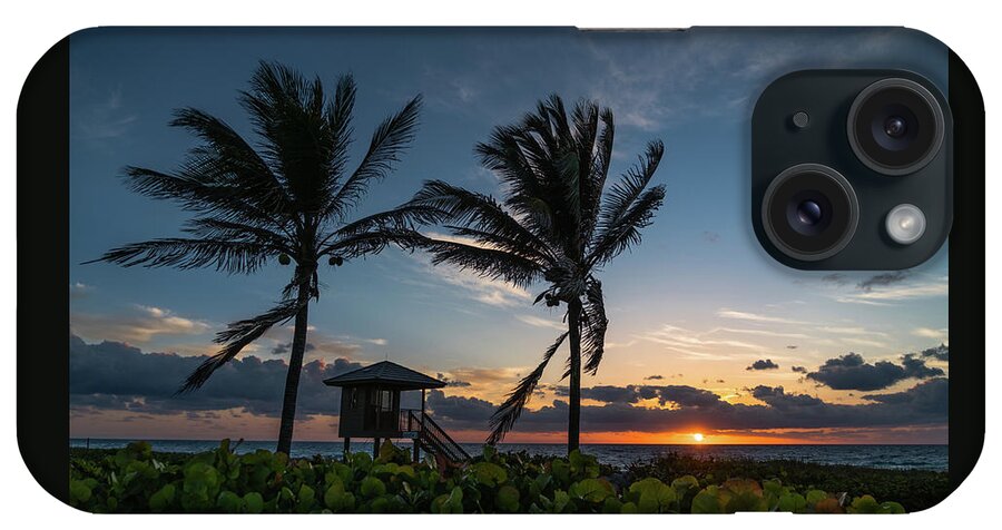 Florida iPhone Case featuring the photograph Sunrise Twin Palms Delray Beach Florida #1 by Lawrence S Richardson Jr