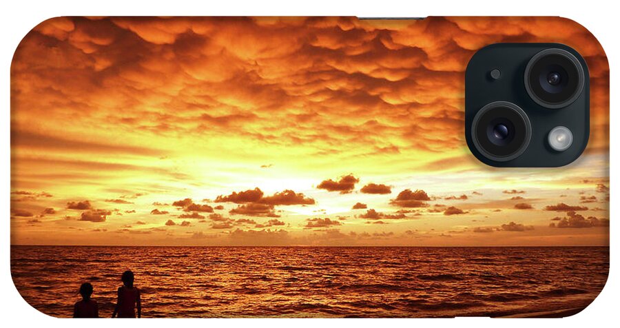 Sunset iPhone Case featuring the photograph Sunset Before The Storm #1 by Melanie Moraga