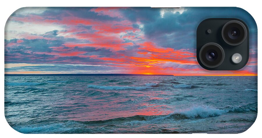 Lake Superior iPhone Case featuring the photograph Superior Sunset #1 by Gary McCormick