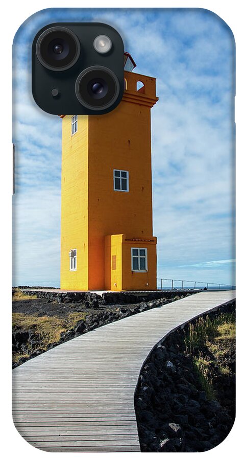Iceland iPhone Case featuring the photograph Svortuloft Lighthouse. #1 by Norberto Nunes